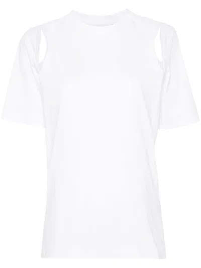 Calvin Klein Cut-out T-shirt In White