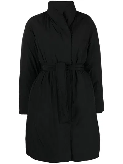 Calvin Klein Feather Down Puffer Coat In Black