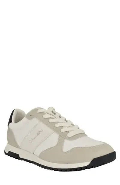 Calvin Klein Granit Sneaker In Light Grey Multi