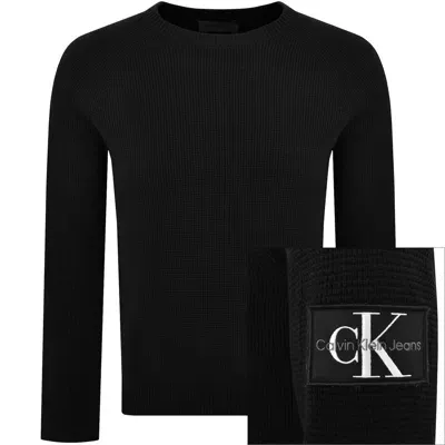 Calvin Klein Jeans Badge Easy Jumper Black