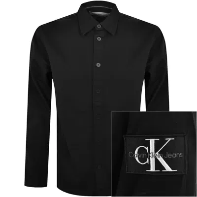 Calvin Klein Jeans Badge Overshirt Jacket Black