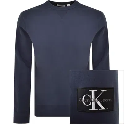 Calvin Klein Jeans Badge Sweatshirt Blue