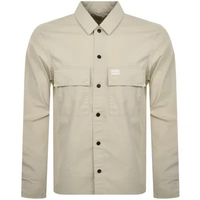 Calvin Klein Jeans Cargo Overshirt Jacket Grey