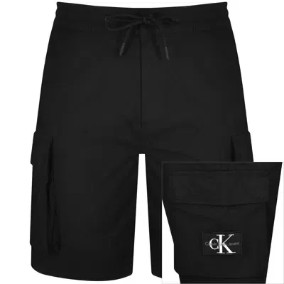 Calvin Klein Jeans Cargo Shorts Black