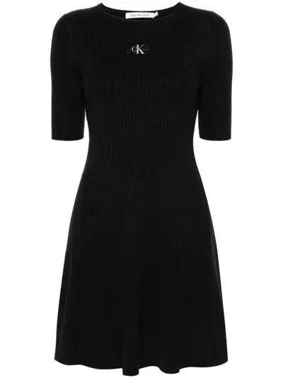 Calvin Klein Jeans Dresses In Black