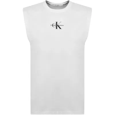 Calvin Klein Jeans Logo Vest White