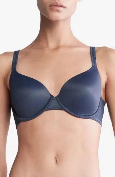 Calvin Klein Lightly Lined Full Cup Bra In Cci Speakeasy