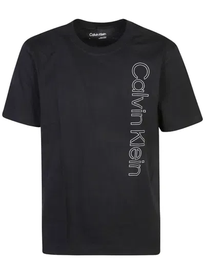 Calvin Klein Logo-print T-shirt In Black