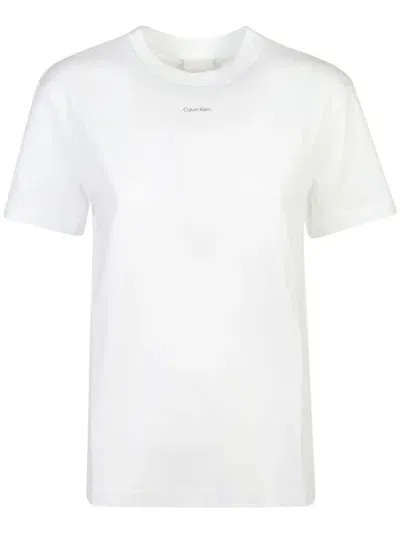 Calvin Klein Logo-print T-shirt In White