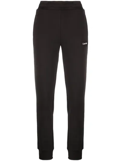 Calvin Klein Logo-print Track Pants In Black