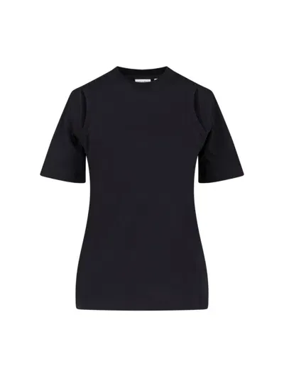 Calvin Klein Logo T-shirt In Black  