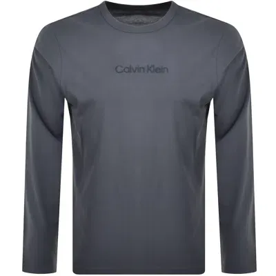 Calvin Klein Lounge Long Sleeve T Shirt Blue