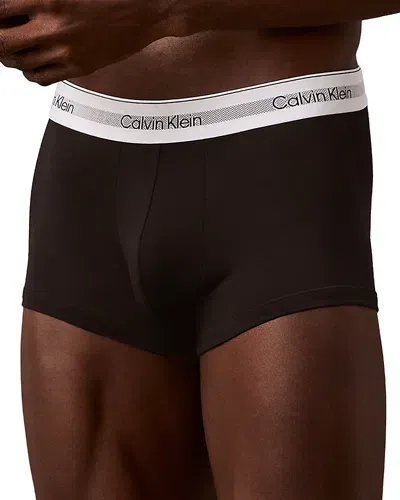 Calvin Klein Modern Cotton Air Trunks In Black