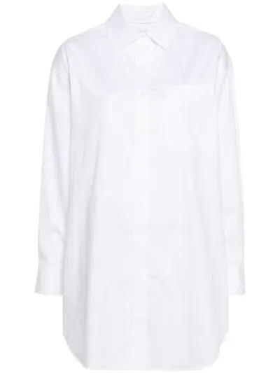 Calvin Klein Plain Cotton Shirt In White