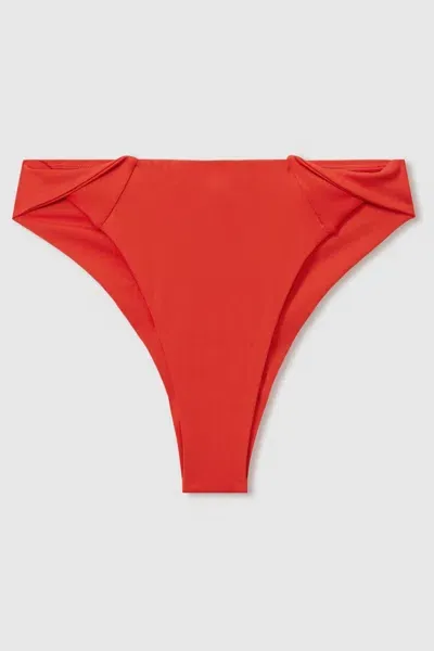 Calvin Klein Red Underwear Twist Detail Bikini Bottoms