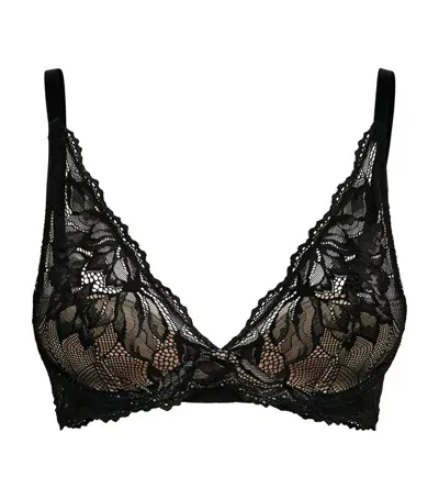 Calvin Klein Seductive Comfort Plunge Bra In Black