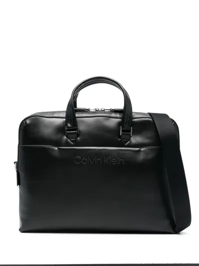 Calvin Klein Set Laptop Bag In Black