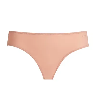 Calvin Klein Sheer Marquisette Bikini Briefs In Nude