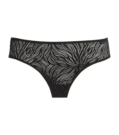 Calvin Klein Sheer Marquisette Briefs In Black