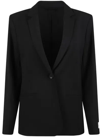 Calvin Klein Single-breasted Blazer In Black