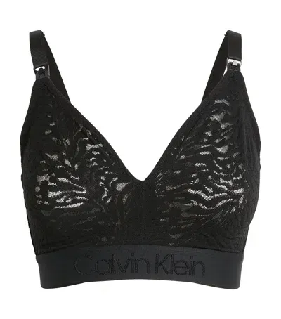 Calvin Klein Unlined Intrinsic Bralette In Black