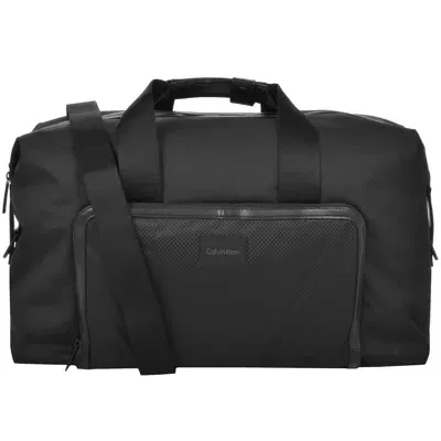 Calvin Klein Elevated Logo-print Holdall Bag In Black