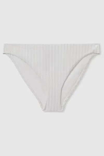 Calvin Klein White  Underwear Ribbed Bikini Bottoms