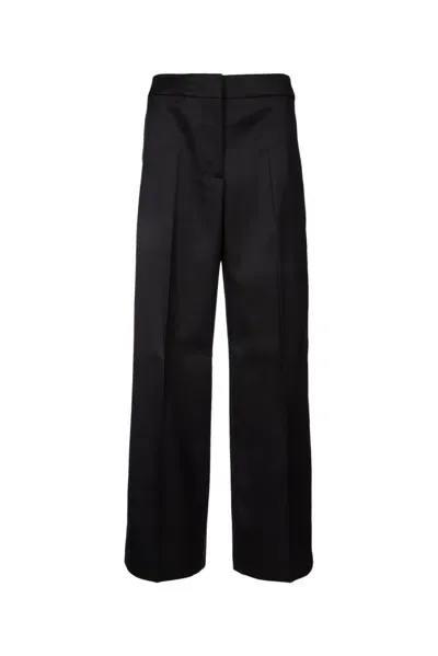 Calvin Klein Wide Leg Tailored Trousers In Black