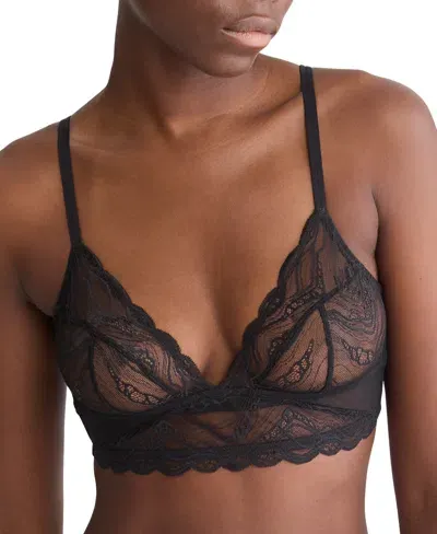 Calvin Klein Calvim Klein Instinct Triangle Bra In Black