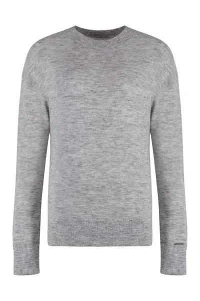 Calvin Klein Wool Blend Sweater In Gray