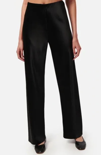 Cami Nyc Bristol Satin Pants In Black