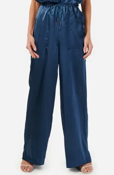 Cami Nyc Kingston Silk Charmeuse Drawstring Pants In Mirage