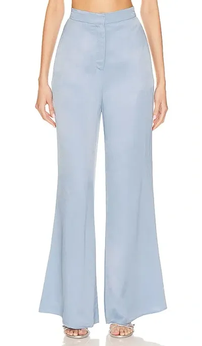 Camila Coelho Kassiani Trouser In 灰蓝