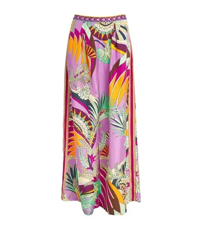 Camilla Silk Printed Beach Trousers In Multi