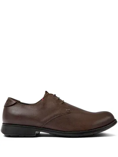 Camper 1913 Lace-up Leather Derby Shoes In 褐色