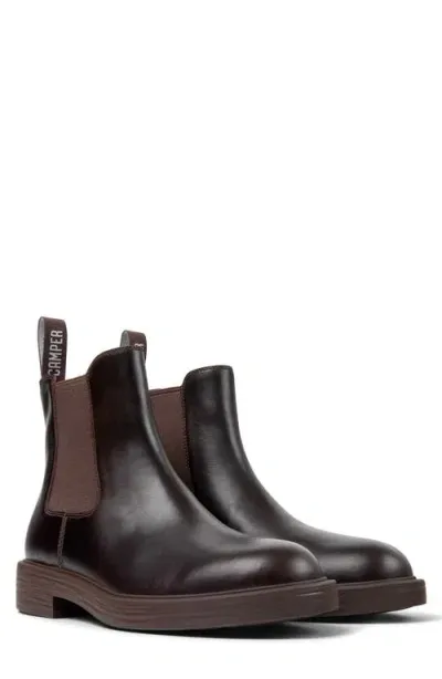 Camper Dean Chelsea Boot In Braun