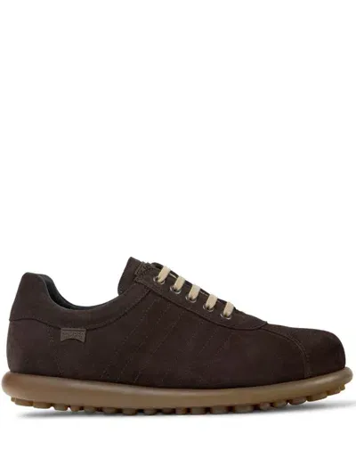 Camper Pelotas Ariel Suede Sneakers In Brown