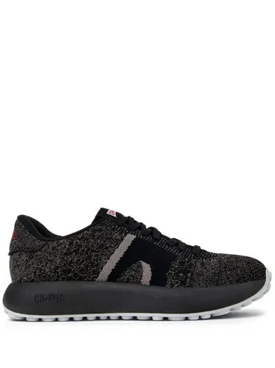 Camper Pelotas Athens Knit Sneakers In Black