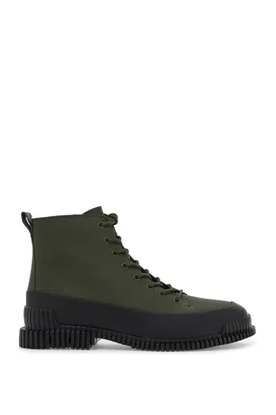 Camper Smooth Leather Pix Ankle Boots In Green