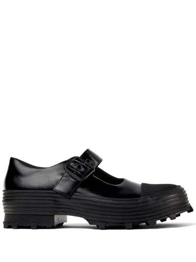 Camperlab Traktori Leather Loafers In Black