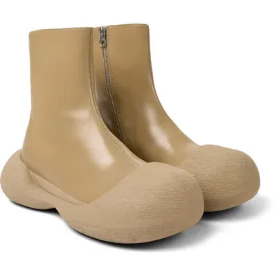 Camperlab Unisex Ankle Boots In Beige