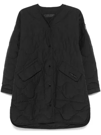 Canada Goose Black Down-feather Filling Padded Design Coat