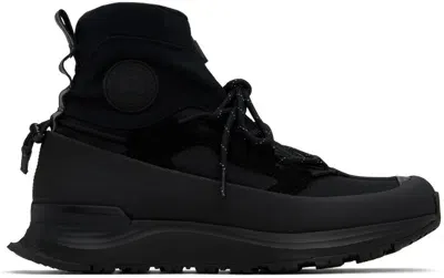 Canada Goose Black Glacier Trail High Sneakers In 61 Black