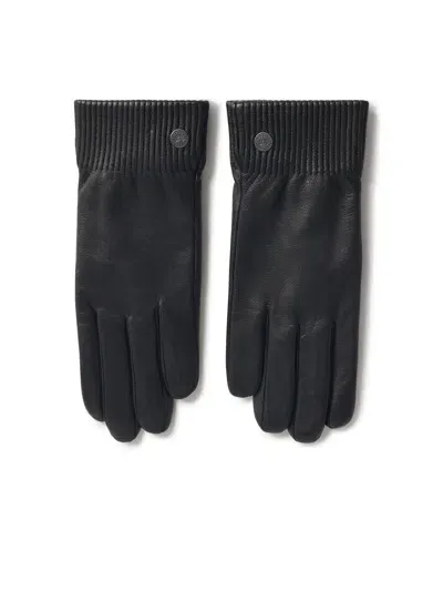 Canada Goose Black Leather Gloves