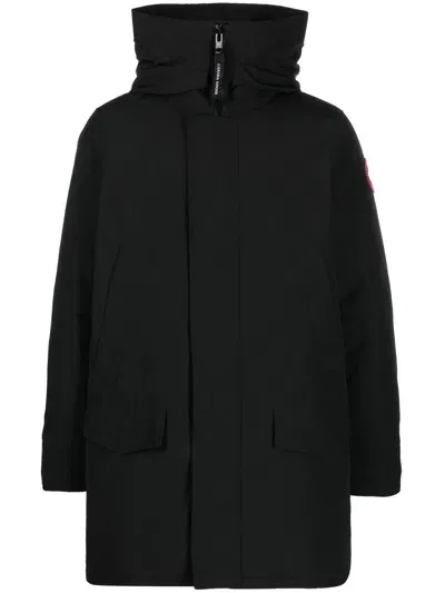 Canada Goose Langford Parka Coat In Black