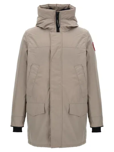 Canada Goose 'long Length Quilted Parka With Adjustable Hood' In Gray