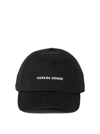 Canada Goose Logo Embroidered Everyday Cap In Black