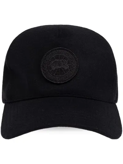 Canada Goose Tonal Baseball Cap In Black