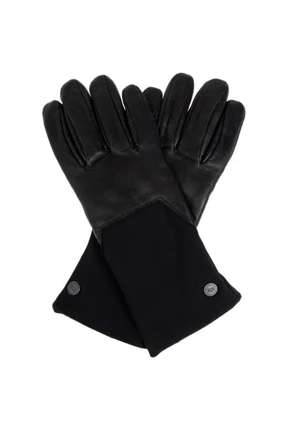 Canada Goose Mixed Media Gloves In Black