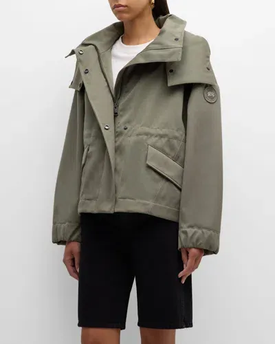 Canada Goose Olivine Twilla Midweight Hooded Coat In Green